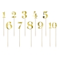 Preview: Cake Topper - Golden Numbers